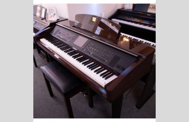 Used Yamaha CVP309 Polished Mahogany Digital Piano Complete Package (SN:GBRCLY01014) - Image 5